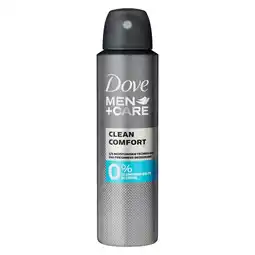 Kruidvat Dove Men+Care Clean Comfort Antitranspirant Spray aanbieding