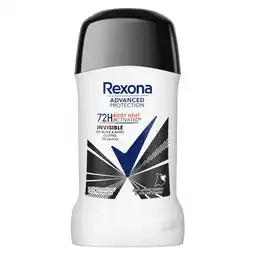 Kruidvat Rexona Advanced Protection 72H Inivisible On Black & White Anti-transpirant Stick aanbieding