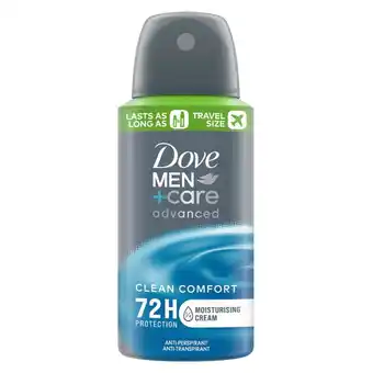 Kruidvat Dove Men+Care Clean Comfort Compressed Antitranspirant Spray aanbieding
