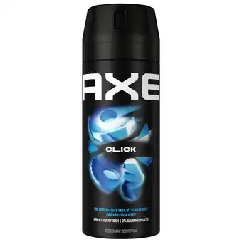 Kruidvat Axe Click Deodorant & Bodyspray aanbieding