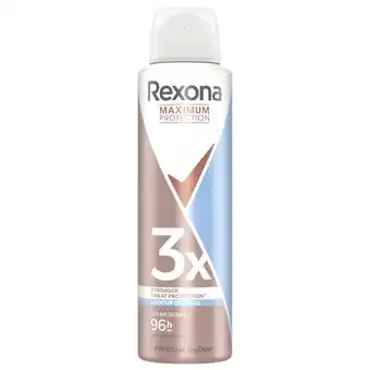 Kruidvat Rexona Maximum Protection Clean Scent Antitranspirant Spray aanbieding
