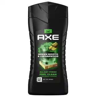 Kruidvat Axe Wild Green Mojito & Cedarwood 3-in-1 Douchegel aanbieding
