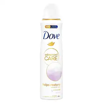 Kruidvat Dove Advanced Care Clean Touch Antitranspirant Deodorant Spray aanbieding