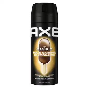 Kruidvat Axe Magnum Gold Caramel Billionaire Deodorant Bodyspray aanbieding