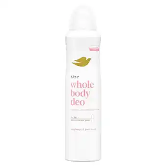 Kruidvat Dove Whole Body Raspberry & Rose Deodorant Spray aanbieding