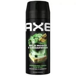 Kruidvat Axe Wild Mojito & Cedarwood Deodorant & Bodyspray aanbieding