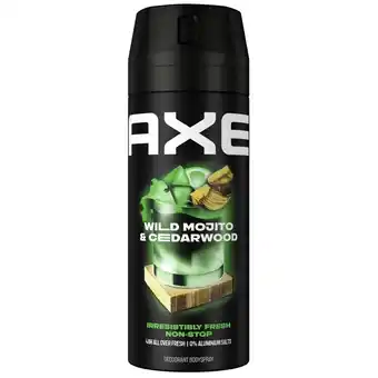 Kruidvat Axe Wild Mojito & Cedarwood Deodorant & Bodyspray aanbieding