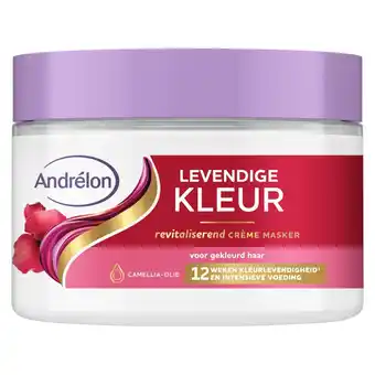 Kruidvat Andrélon Levendige Kleur Revitaliserend Haarmasker aanbieding