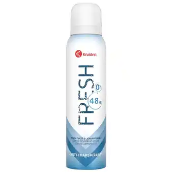 Kruidvat Kruidvat Fresh Deodorant Spray aanbieding