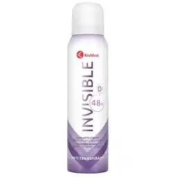 Kruidvat Kruidvat Invisible Deodorant Spray aanbieding