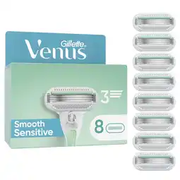 Kruidvat Gillette Venus Smooth Sensitive Scheermesjes aanbieding