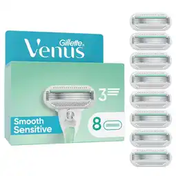 Kruidvat Gillette Venus Smooth Sensitive Scheermesjes aanbieding