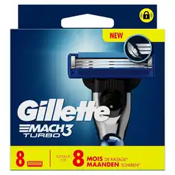 Kruidvat Gillette Mach3 Turbo Scheermesjes aanbieding