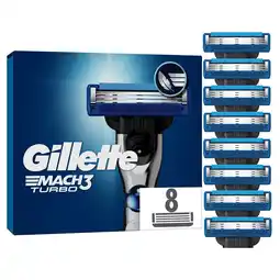Kruidvat Gillette Mach3 Turbo Scheermesjes aanbieding