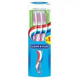 Kruidvat Aquafresh Clean & Flex Medium Tandenborstels aanbieding