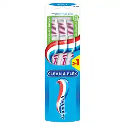 Kruidvat Aquafresh Clean & Flex Medium Tandenborstels aanbieding