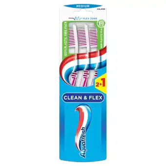 Kruidvat Aquafresh Clean & Flex Medium Tandenborstels aanbieding
