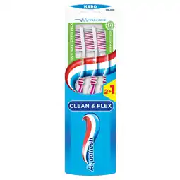 Kruidvat Aquafresh Clean & Flex Hard Tandenborstels aanbieding