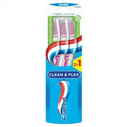 Kruidvat Aquafresh Clean & Flex Hard Tandenborstels aanbieding