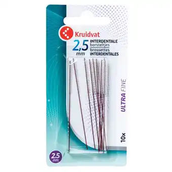 Kruidvat Kruidvat Ultra Fijn 2,5mm Interdentale Borsteltjes aanbieding