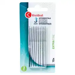 Kruidvat Kruidvat Extra Fijn 3mm Interdentale Borsteltjes aanbieding