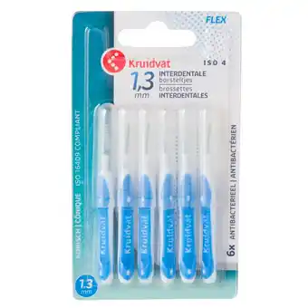 Kruidvat Kruidvat Ultra Fijn 1,3mm Interdentale Borsteltjes met Handvat aanbieding