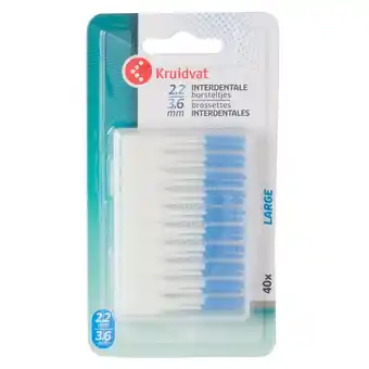 Kruidvat Kruidvat Soft Large 2,2-3,6mm Interdentale Borsteltjes aanbieding