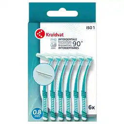 Kruidvat Kruidvat 90° 0,8mm Interdentale Borsteltjes aanbieding