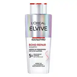 Kruidvat L'Oréal Paris Elvive Bond Repair Sulfaatvrije Shampoo aanbieding