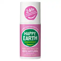 Kruidvat Happy Earth 100% Natural Lavender Ylang Deodorant Roller aanbieding