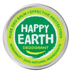 Kruidvat Happy Earth 100% Natural Bergamot Deodorant Balm aanbieding