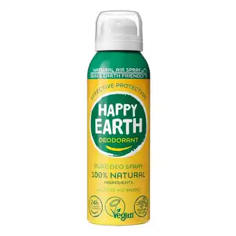 Kruidvat Happy Earth 100% Natural Air Jasmine Ho Wood Deospray aanbieding