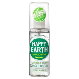 Kruidvat Happy Earth 100% Natural Geurloze Deodorant Spray aanbieding