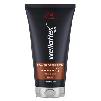 Kruidvat Wellaflex Men Power Definition Ultimate Hold Gel aanbieding