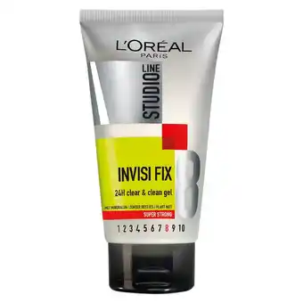 Kruidvat L'Oréal Paris Studio Line Invisi Fix Super Strong 24H Clear & Clean Haargel aanbieding