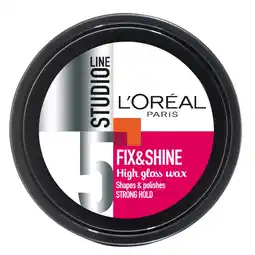 Kruidvat L Oréal Paris Studio Line Fix & Shine High Gloss Wax aanbieding
