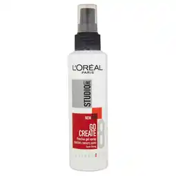 Kruidvat L'Oréal Paris Studio Line Essentials Go Create Precise Super Strong Gelspray aanbieding