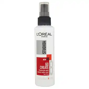 Kruidvat L'Oréal Paris Studio Line Essentials Go Create Precise Super Strong Gelspray aanbieding