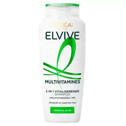 Kruidvat L'Oréal Paris Elvive Multivitamines 2-In-1 Shampoo aanbieding