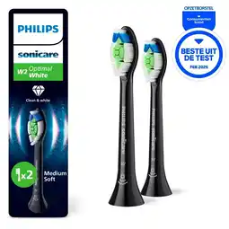 Kruidvat Philips Sonicare W2 Optimal White HX6062/13 Opzetborstels aanbieding