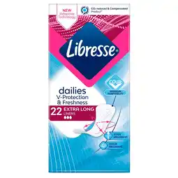 Kruidvat Libresse Dailies Fresh & Protect Extra Long Inlegkruisjes aanbieding