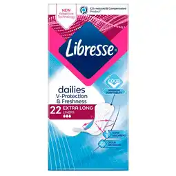 Kruidvat Libresse Dailies Fresh & Protect Extra Long Inlegkruisjes aanbieding