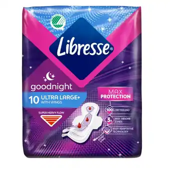 Kruidvat Libresse Goodnight Ultra Night Wing Maandverband aanbieding