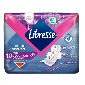 Kruidvat Libresse Maxi Goodnight Wing Maandverband aanbieding