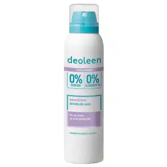 Kruidvat Deoleen 0% Sensitive Deodorant Spray aanbieding