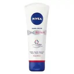 Kruidvat NIVEA 3-in-1 Repair Handcrème aanbieding