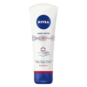 Kruidvat NIVEA 3-in-1 Repair Handcrème aanbieding