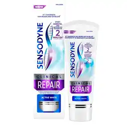 Kruidvat Sensodyne Clinical Repair Active White Tandpasta aanbieding