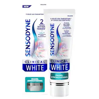 Kruidvat Sensodyne Clinical White Enamel Strenghtening Tandpasta aanbieding