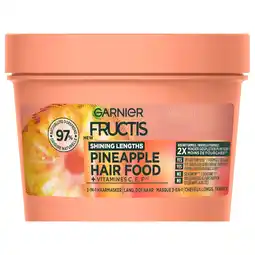 Kruidvat Garnier Fructis Pineapple Hair Food 3-In-1 Haarmasker aanbieding